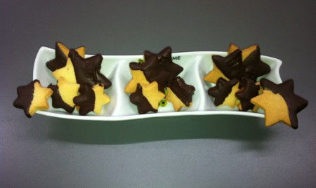 biscotti bagnati di cioccolato