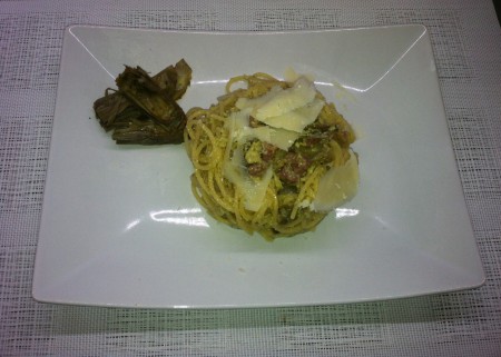 pasta e carciofi 